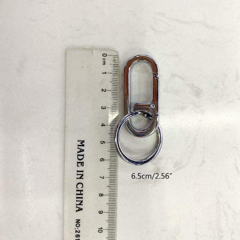 Fast Key Carabiner Ring Stainless Steel Buckle Key Release Anti-lost Car Fishing