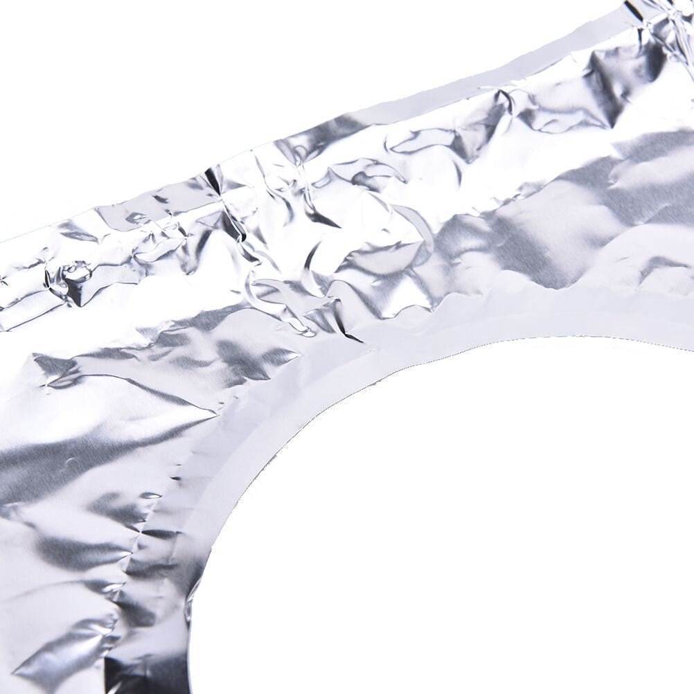 10X Aluminum Foil Square Gas Burner Disposable Bib Liners Stove Cover.l8