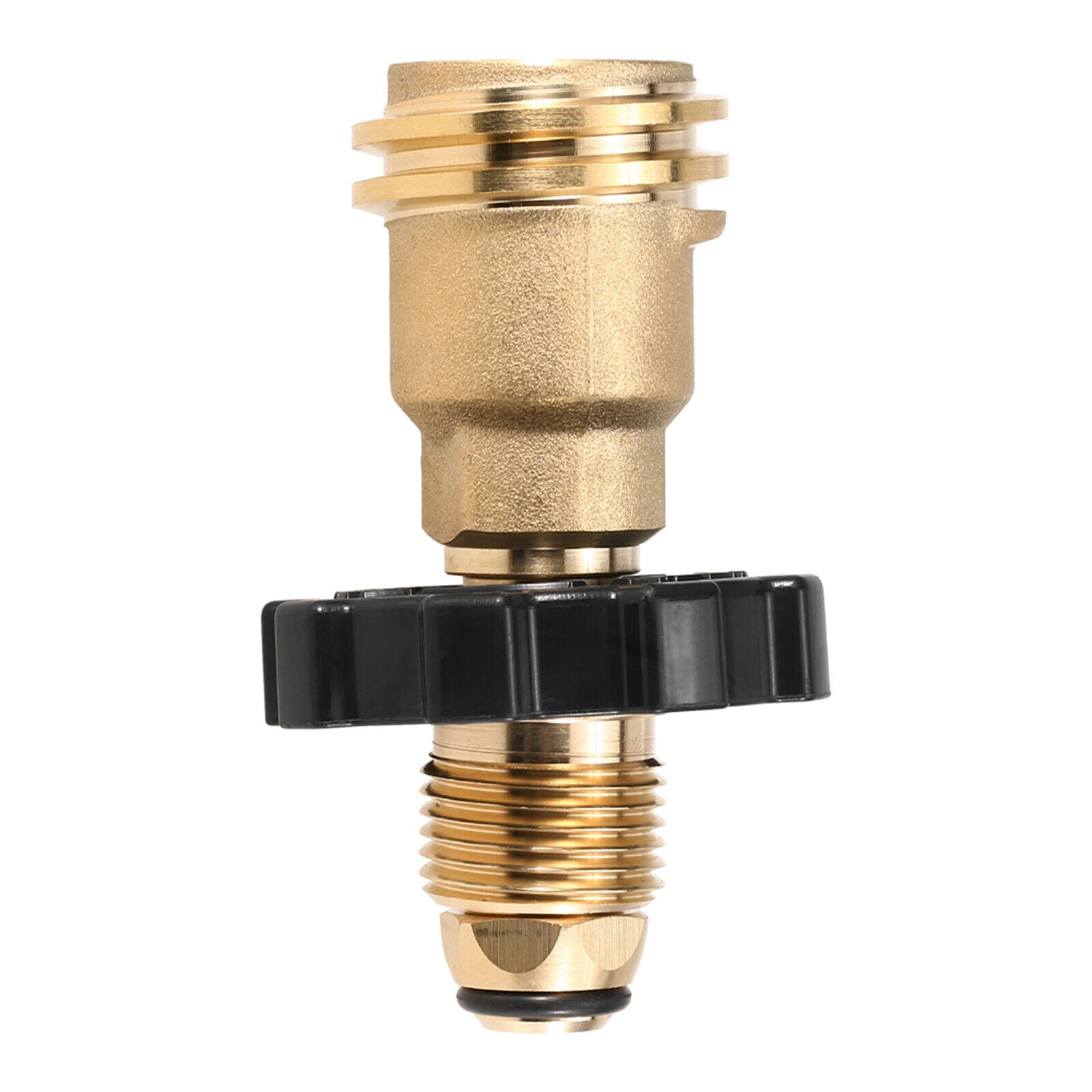 Brass Propane Tank Adapter Camping Grill BBQ Gas Pressure Regulator Valve