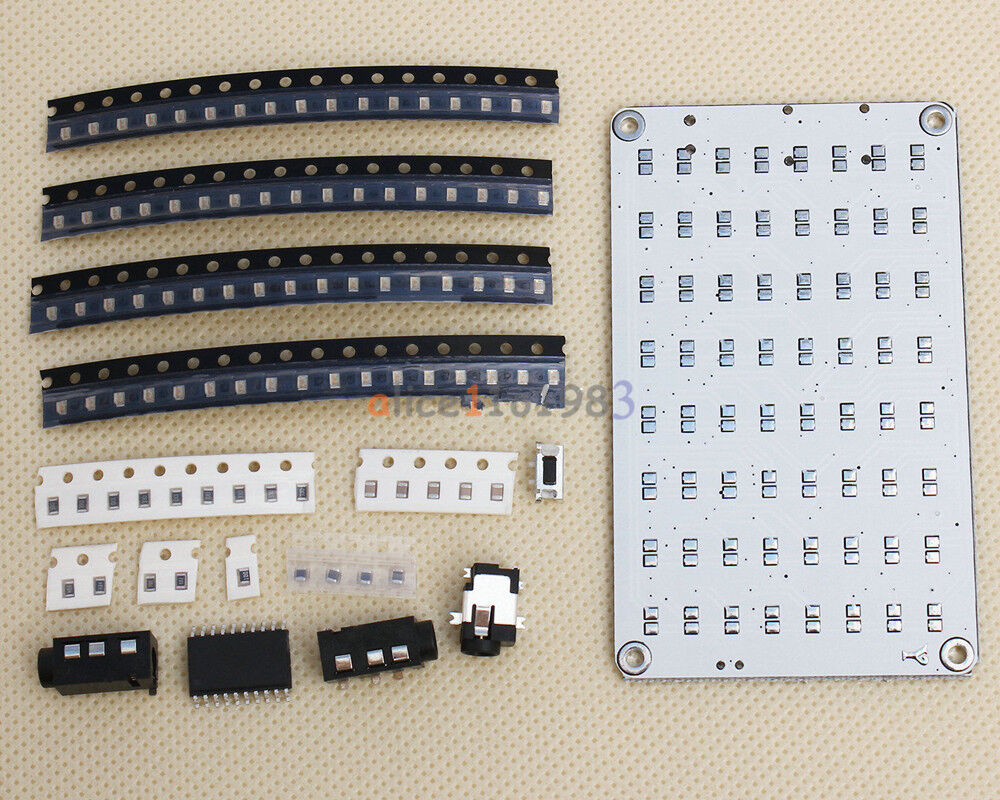 DIY Kit Perfect 8x8 Audio Indicator Blue FFT Voice Frequency Voice Control LED