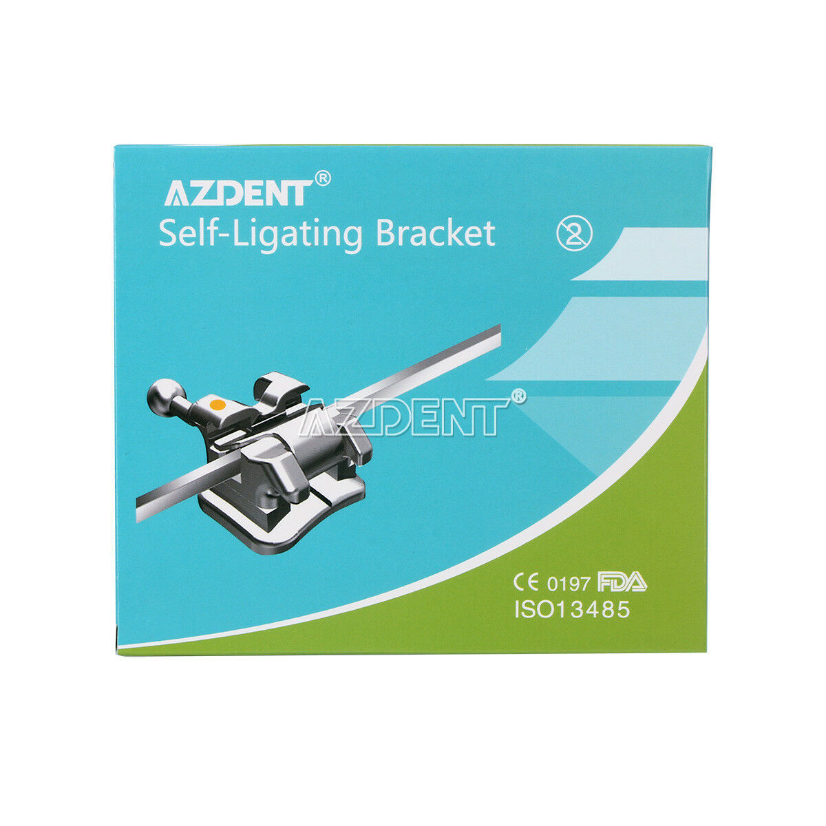 5 X Dental Ortho Self-ligating Brackets Mini MBT 022 Hook 345 With Buccal Tube