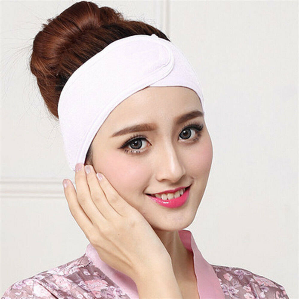 Women Bath Yoga Sport Make Up Spa Towel Hair Band Wrap Wide Headband Simple Gift