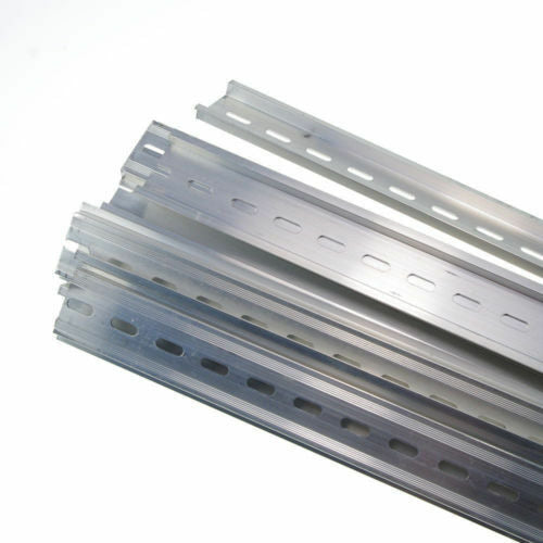 5 Piece 0.5 Meter Aluminum U-Groove Slotted DIN Rail For C45 Switch Meter