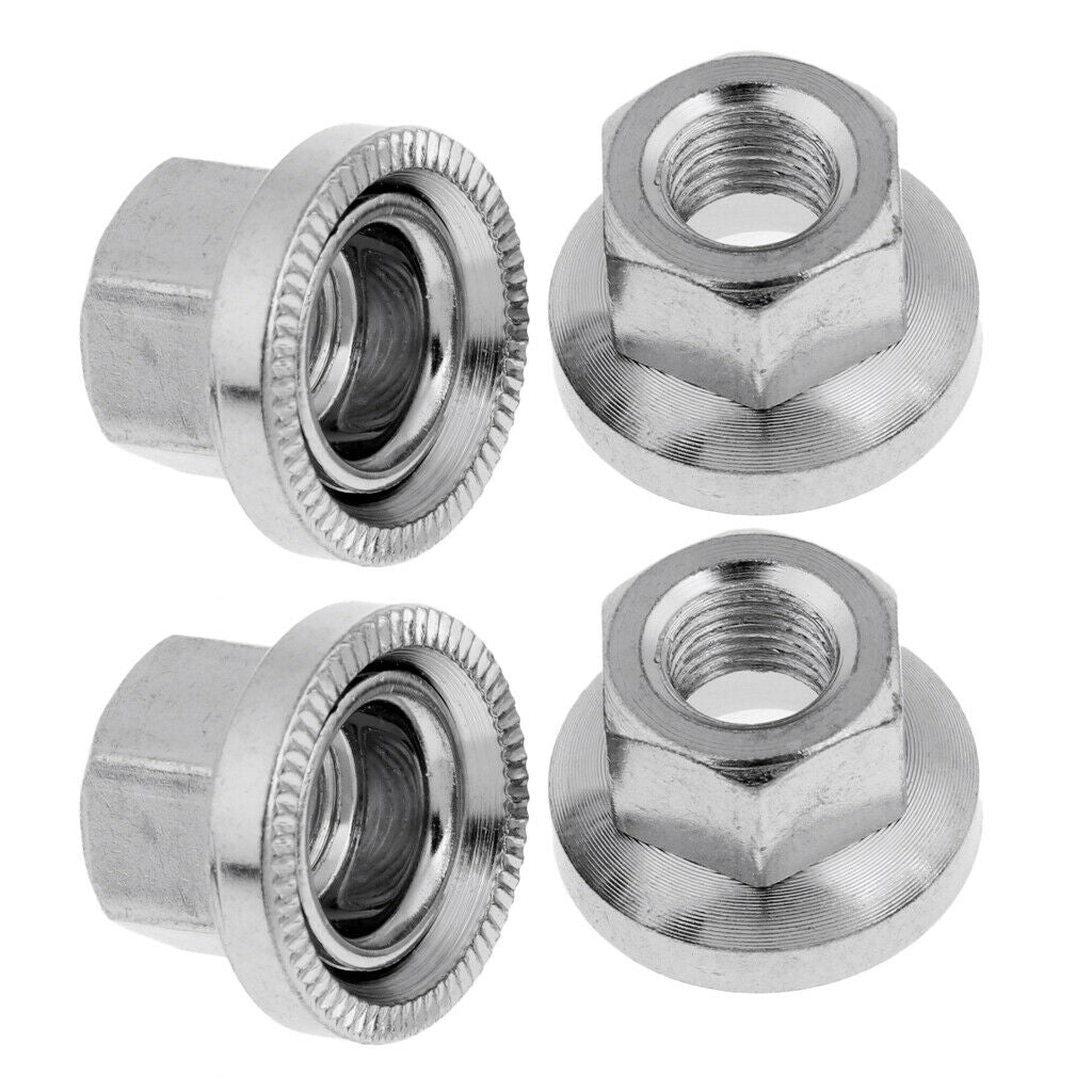 2Pairs Bicycle Wheel Nuts Replacement Universal for Mountain Road Mountain Bike