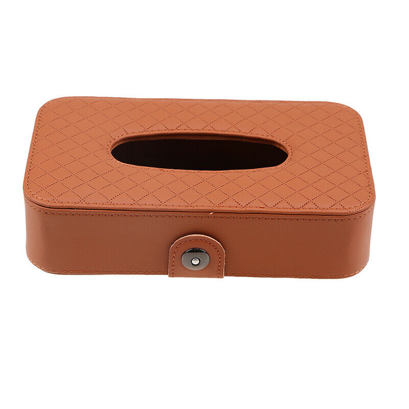 Universal Car Tissue Box Leather Organizer Napkin Holder Paper Towel Storage