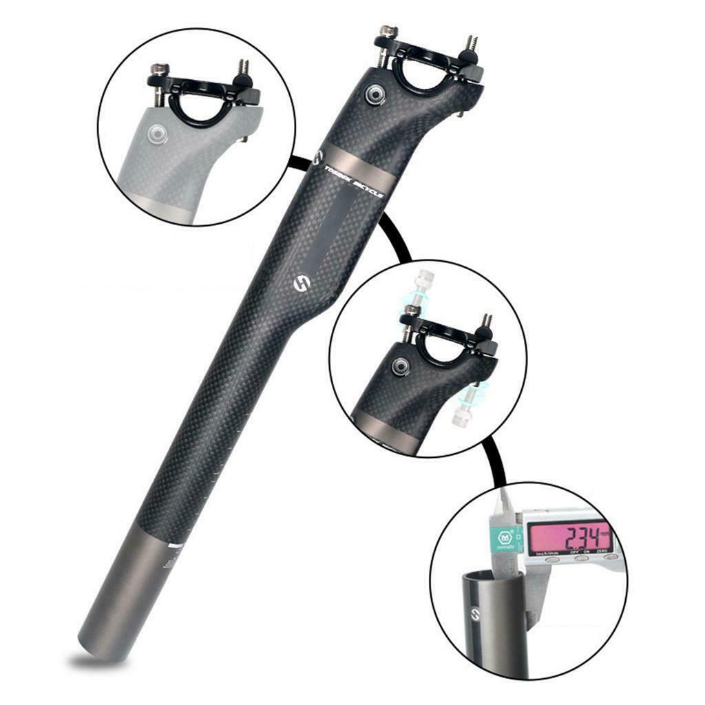 30.8 Carbon Fiber Bike Seat Post Length 350mm 400mm Matte 30.8x400mm