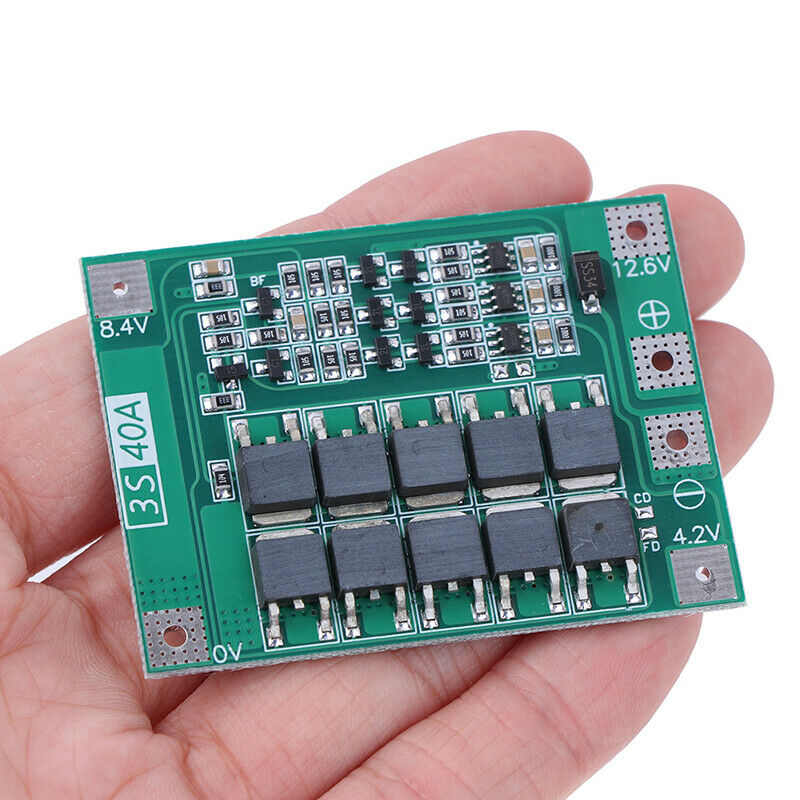 3S 40A 18650 Li-Ion Lithium Battery Charger Protection Board For Drill Motor.DD