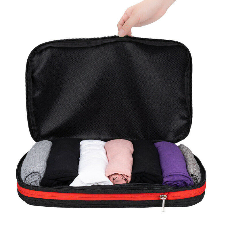Travel Compress Storage Clothes Luggage Pack Organizer Cube Waterproof Wash Bag