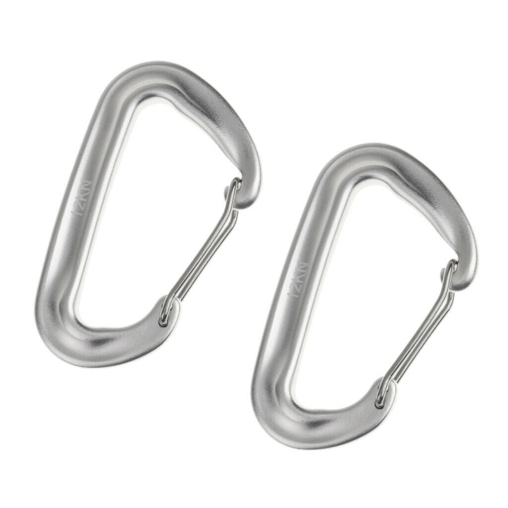 2x outdoor camping wire gate lock spring snap lock snap hook