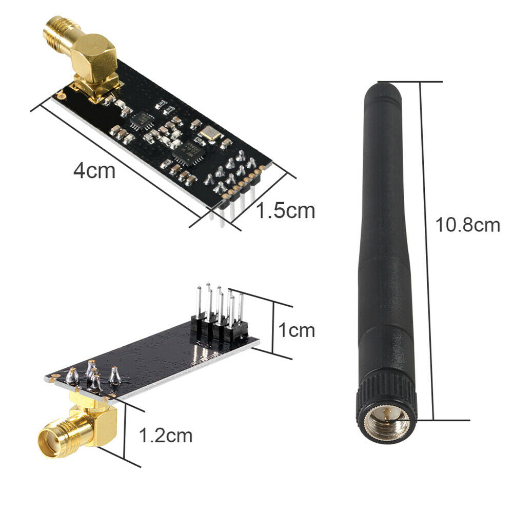 2.4G NRF24L01+PA+LNA Wireless Module with Antenna 1000 Meters Long For Arduino