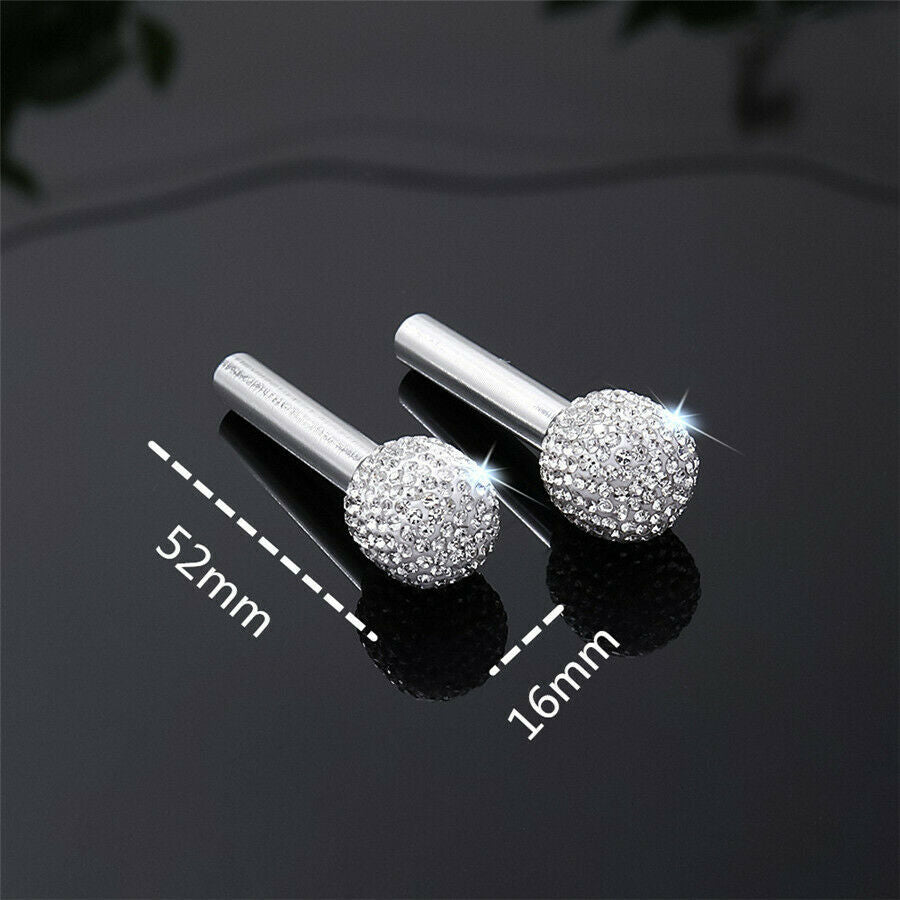 2X Rhinestone Door Lock Pin Knob Universal For Truck SUV Auto Directly Replace