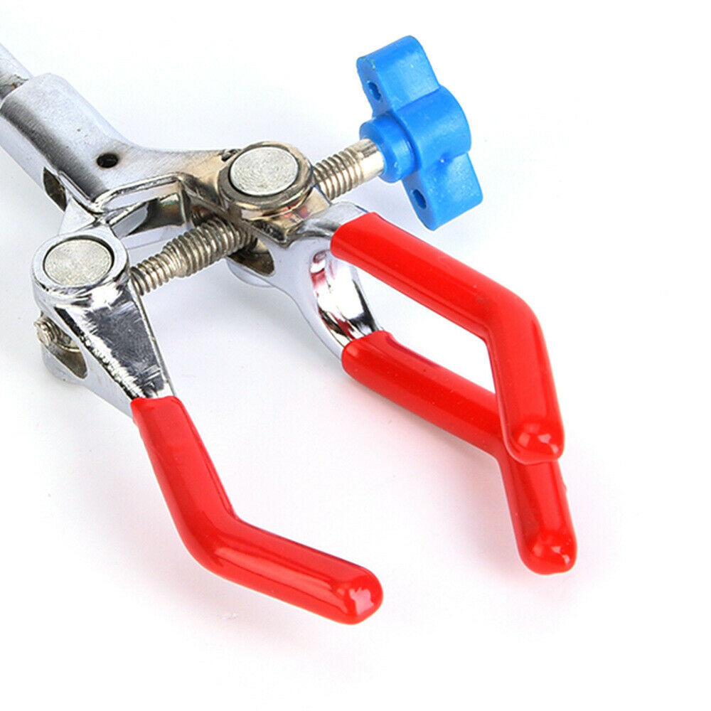 Adjustment Three Prong Lab Extension Flask Clip Clamp For Lab Stand Tube