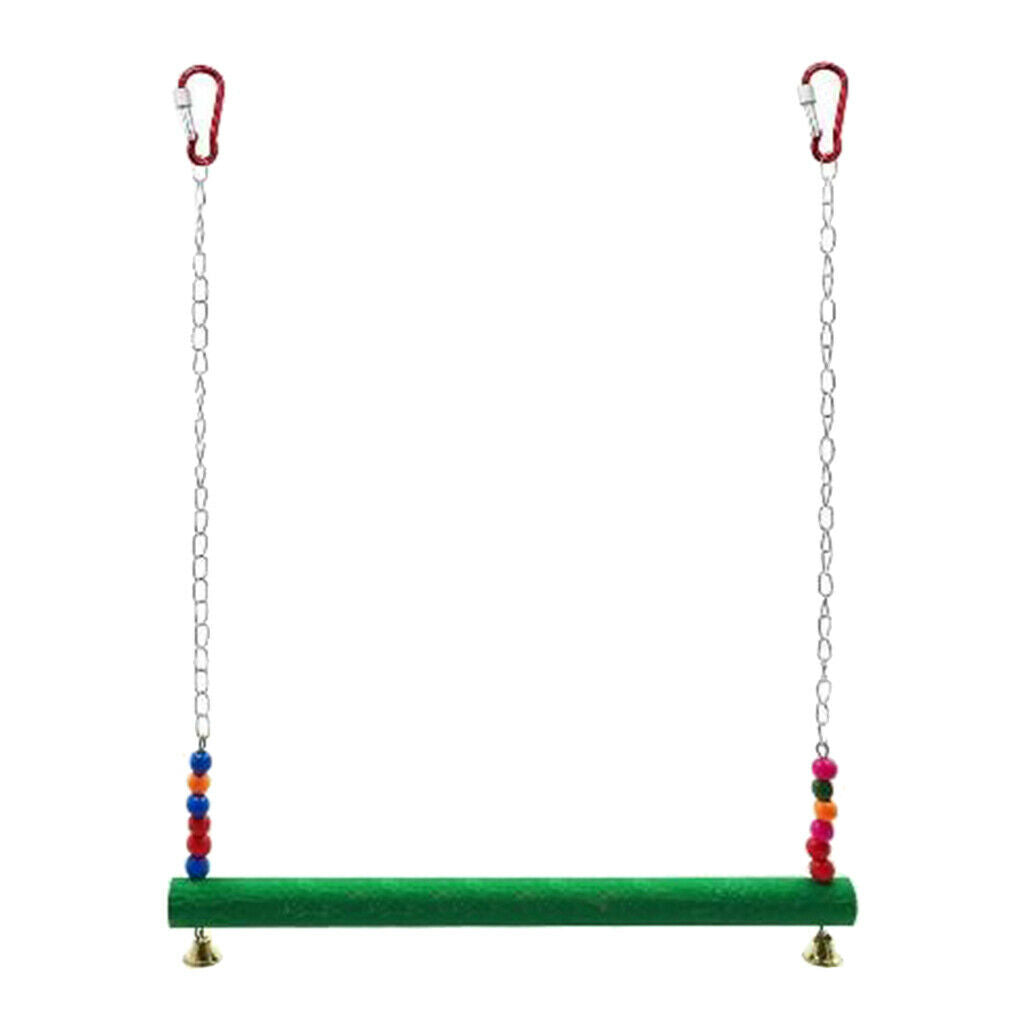 Chicken Swing Wooden Birds Perch Stand Chicken Large Birds Finches Budgie A