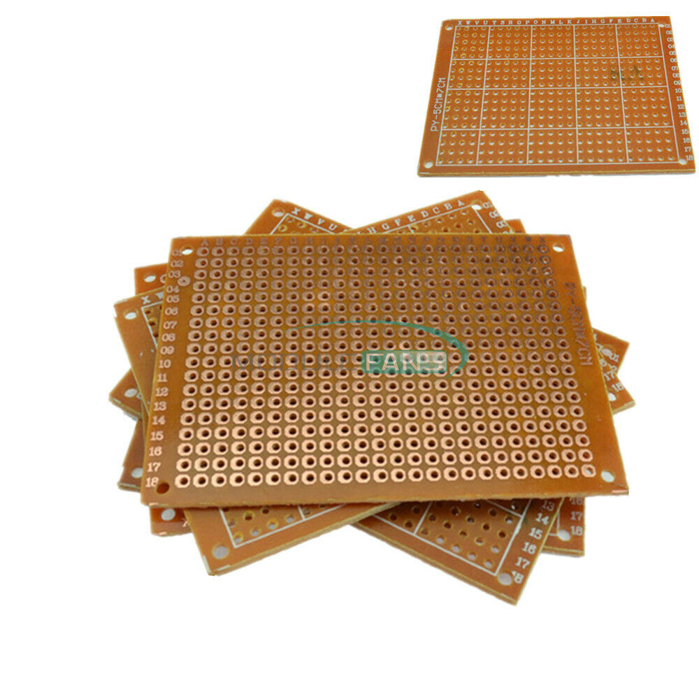 5PCS 5* 7cm DIY Prototype Paper PCB Board Universal 5 x 7cm Breadboard
