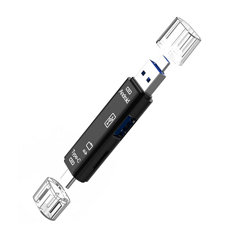 USB Memory Card Reader TYPE C to USB Micro SD SDHC TF OTG Adapter For Android