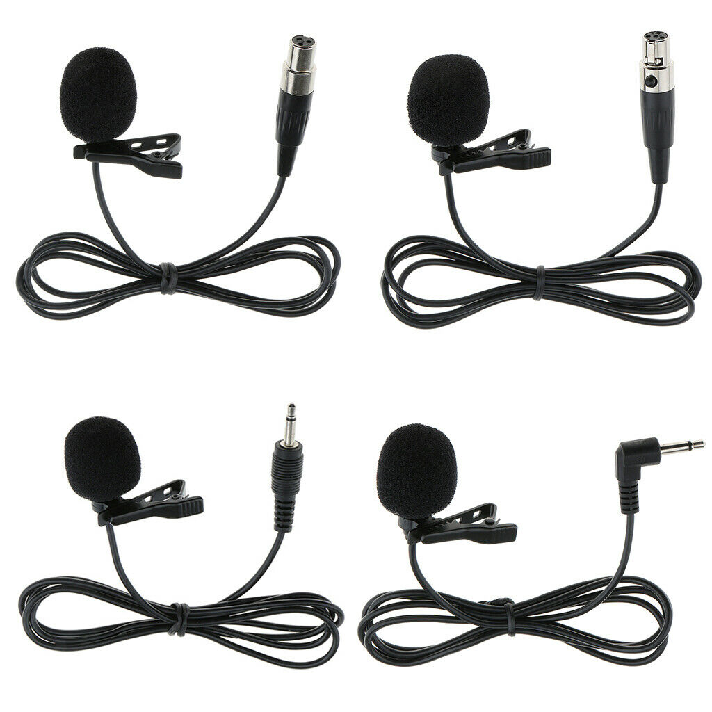 Professional 3pin lapel / lavalier microphone for voice amplifier speakers