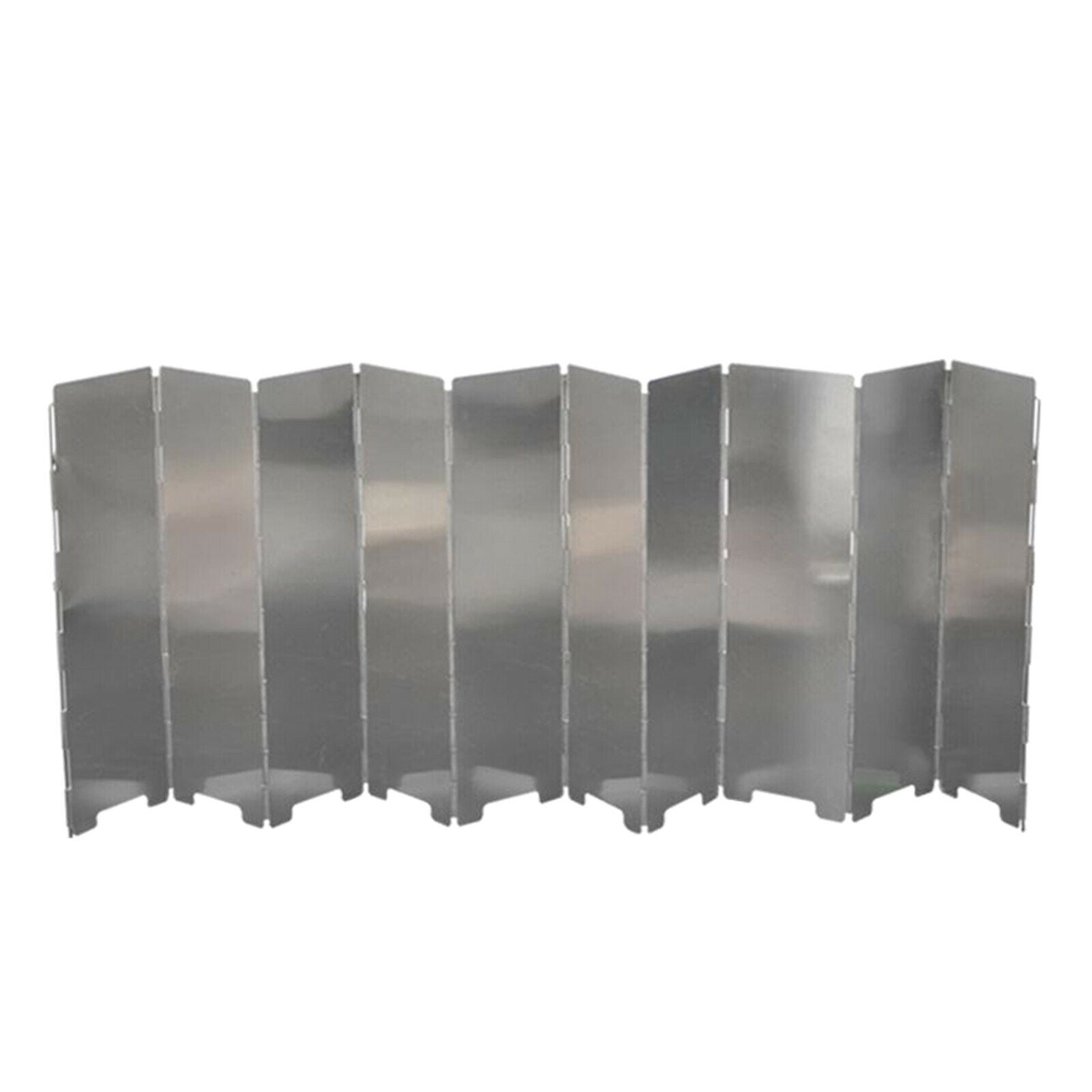 10 Plates Outdoor Wind Shield Camping Grills Foldable Cooking Stove Windscreen
