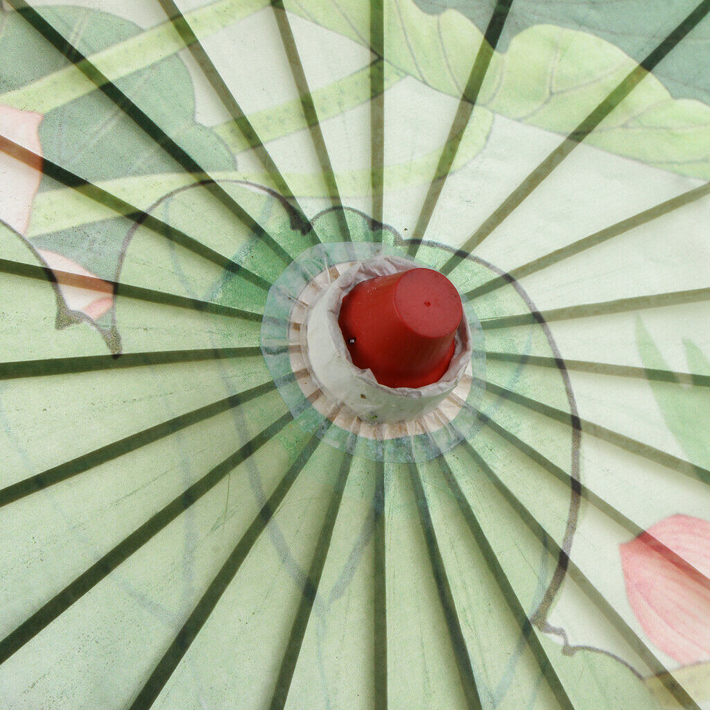 Chinese Umbrella Oil Paper Wedding Party Dance Photography Prop Lotus Pond