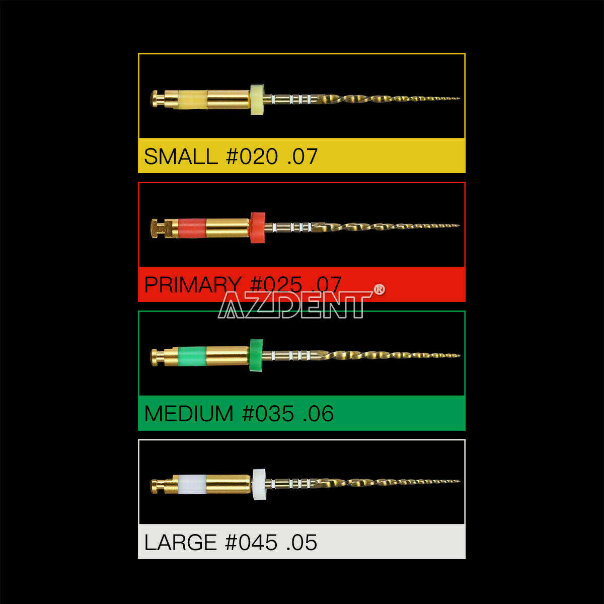 20 X Dental Reciprocating Endodontic Root Canal Niti Primary File 25mm 4Pcs/Box