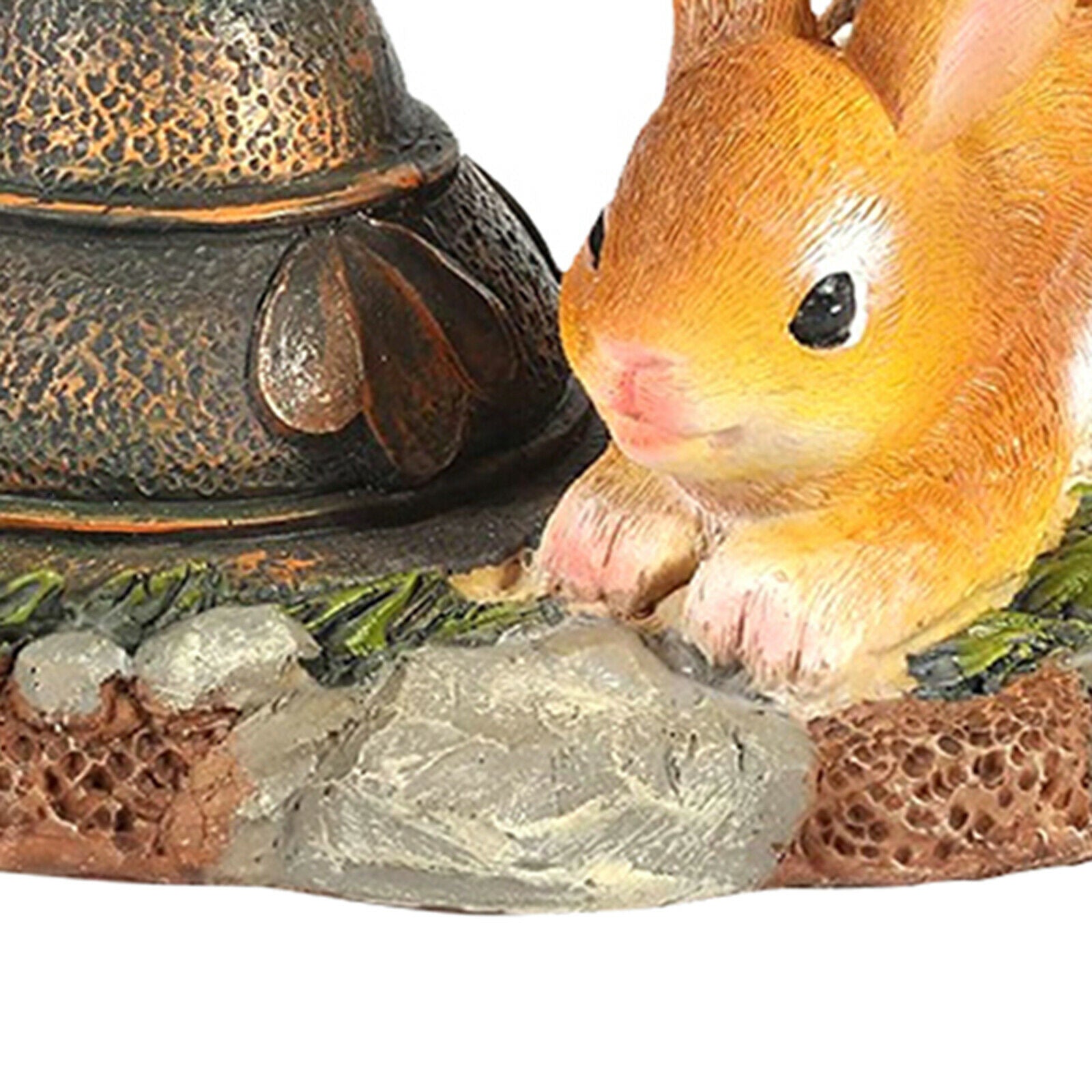 Home Rabbit Statue Courtyard Solar Light Yard Decoration Lighting Craft
