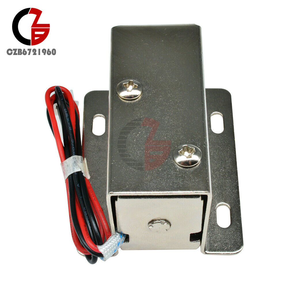 DC12V 0.6A Electric Solenoid Lock Tongue Upward Assembly for Door Cabinet Drawer
