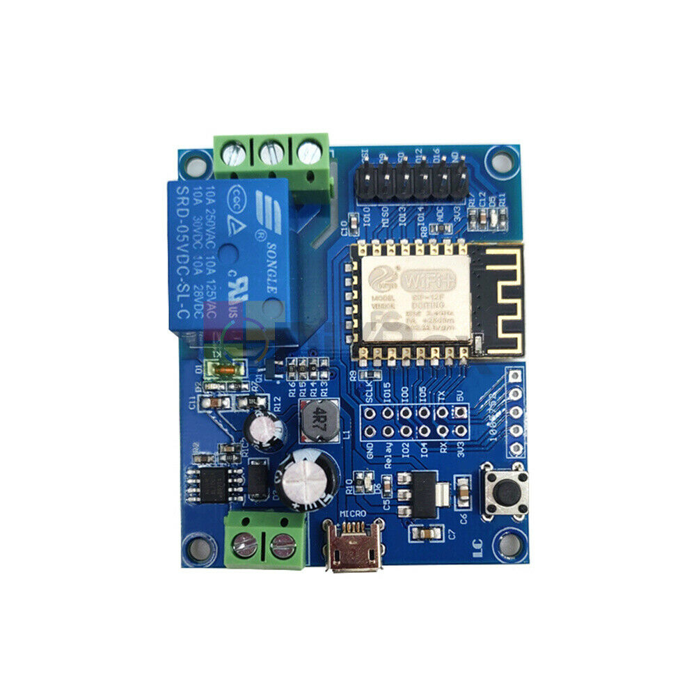 ESP8266 WIFI Relay Module ESP-12F Development Board DC5-80V Power Supply Module