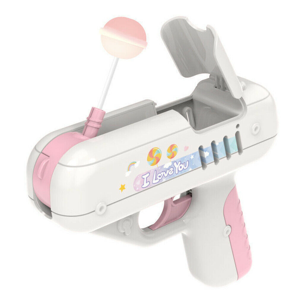 Lollipop Gun Candy Gun Sugar Sweet Toys Surprise for Boys Girls Xmas Gifts Pink