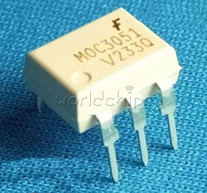 3PCS IC MOC3051 6-DIP FSC OPTOCOUPLER TRIAC-OUT