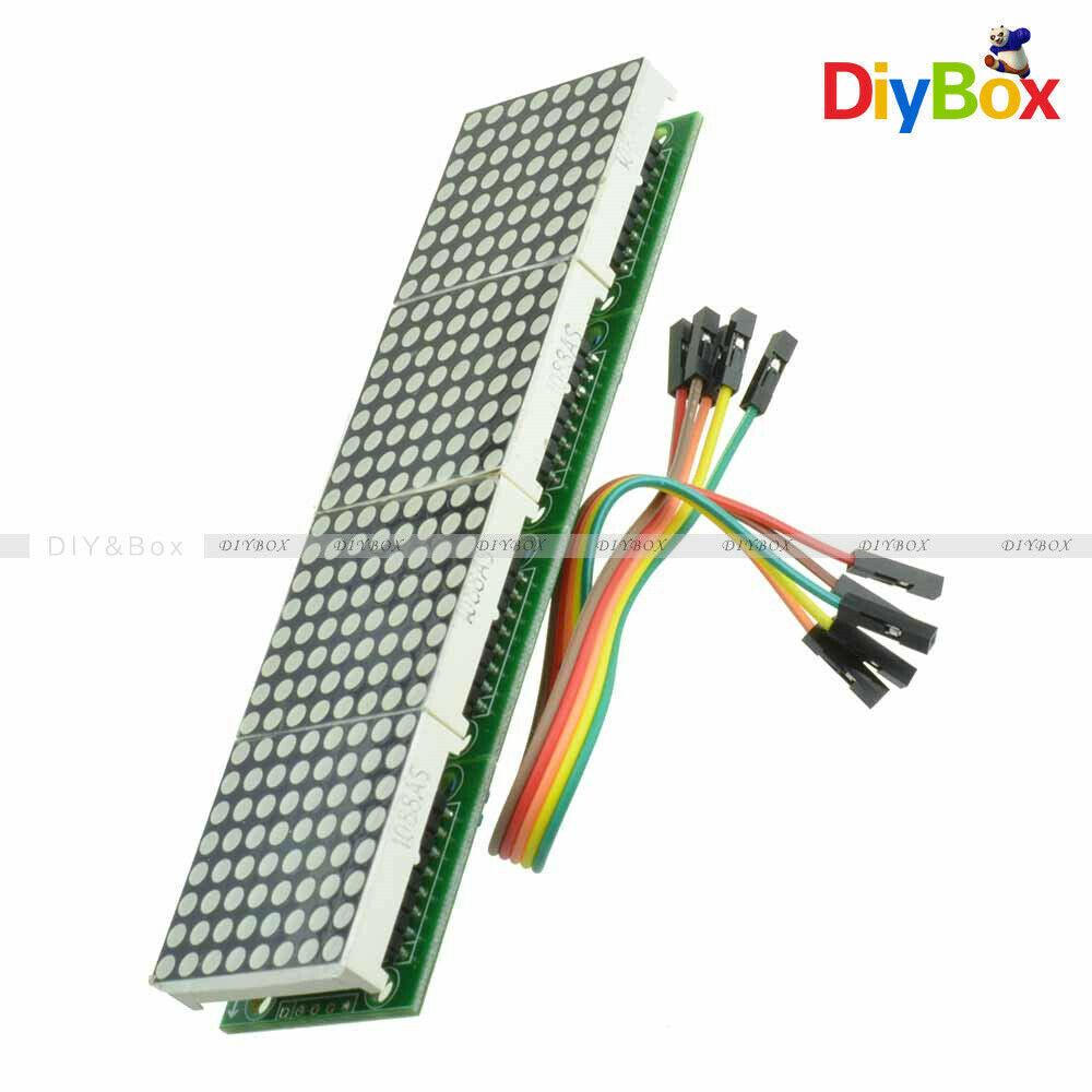 MAX7219 4 in 1 Display LED Blue Dot led Matrix MCU Control Module for Arduino