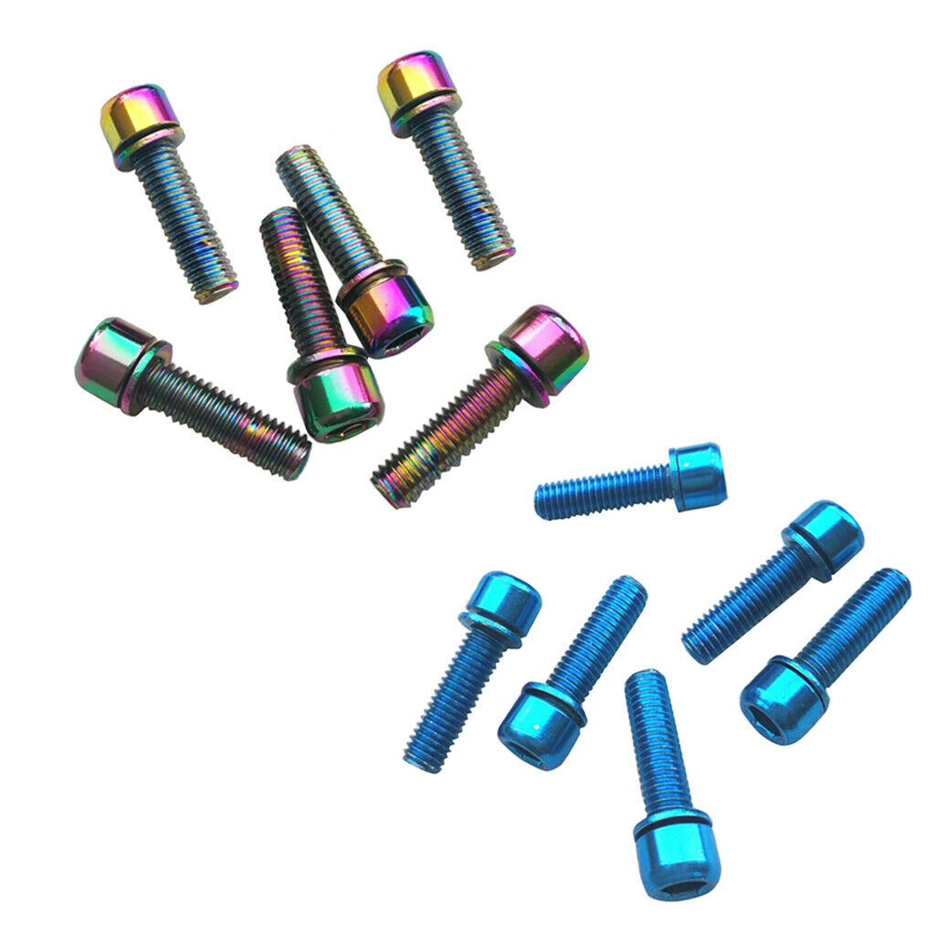 12 Pieces MTB Road Bikes Hex Socket Screws M5x18 for Rear Rack Fixed Gears