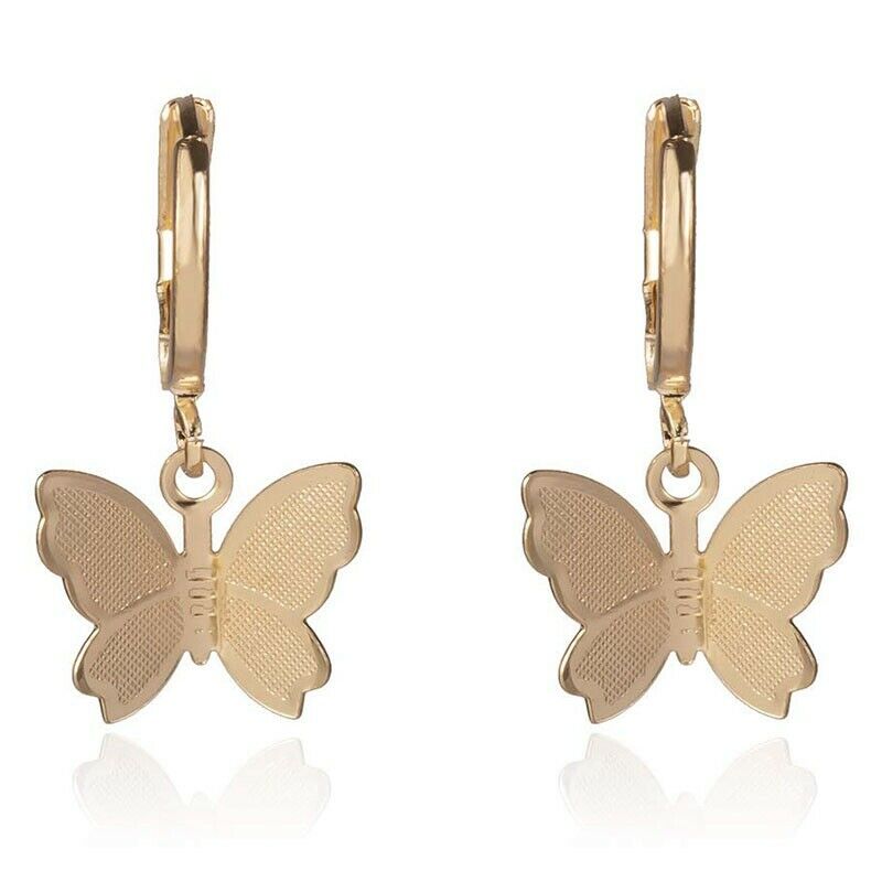 4X(Small Frosted Butterfly Ears Female Super Fairy Temperament Girlish Style F3)