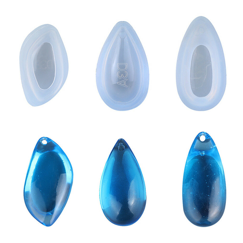 3pcs Silicone Molds Jewelry Making Mould for DIY Handcrafted Pendants Charms