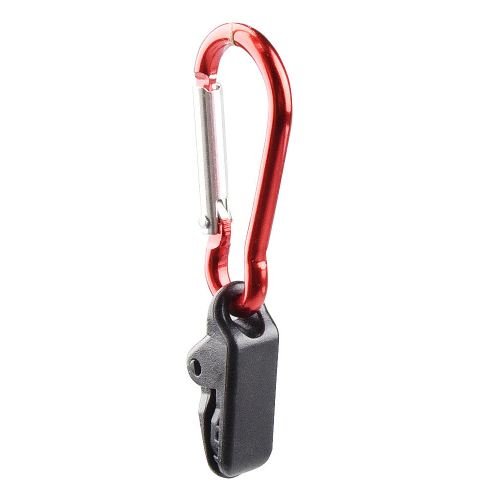 10x Tarp Clips Clamps Holding Cover Carabiner Alligator Mouth Hangers Buckle