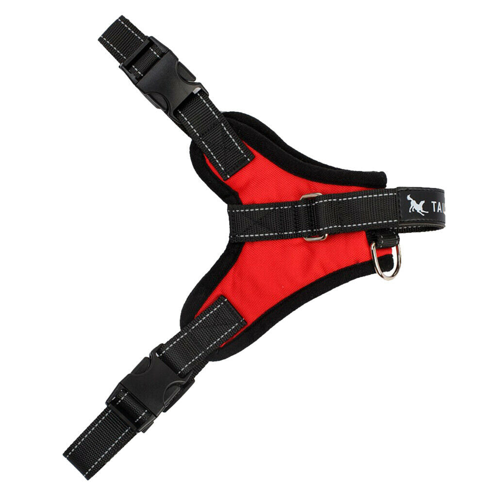 Pet Dog Saddle Vest Harness Chest Strap Padded Walking Harness Red_S