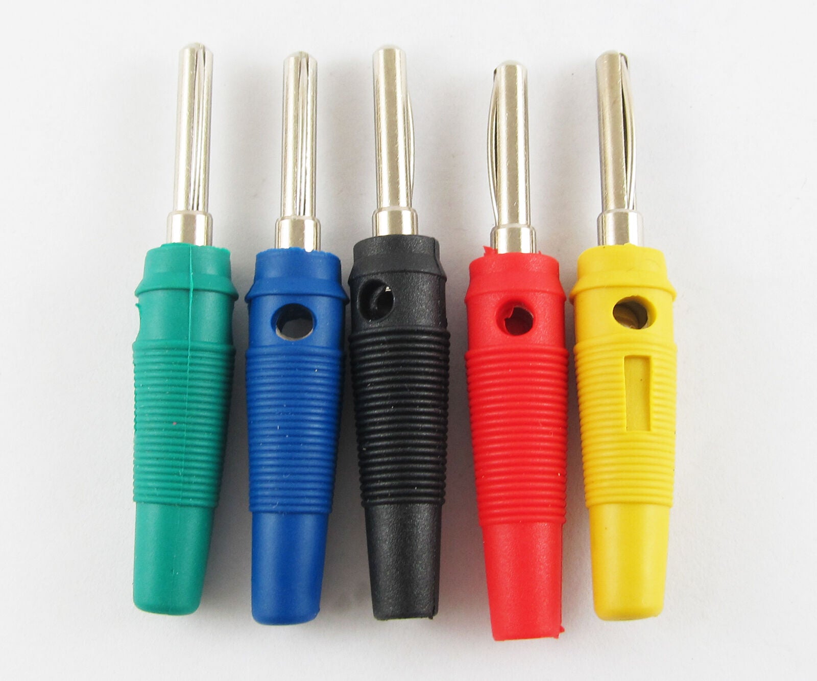 10sets 5 colors 4mm  High quality Free Solder BrassBanana Plug Test Adapter