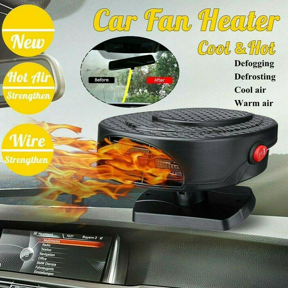 12V 150W Car Heater Defroster Cooler Fan Air Warmer Auto Window Windshield Dryer