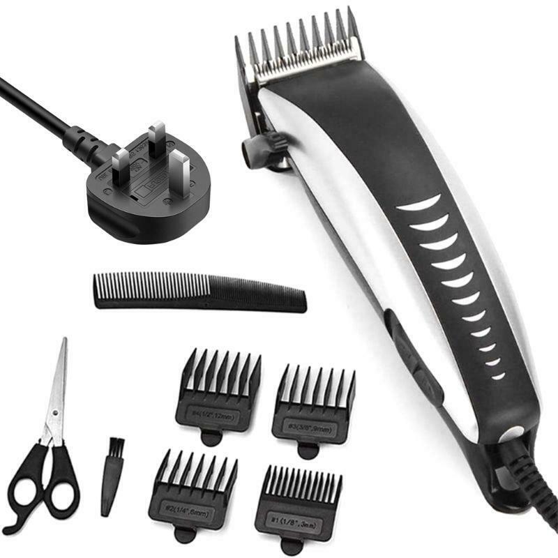 Professional Electric Plug-In Hair Clippers Beard Trimmer Barber Grooming Kit