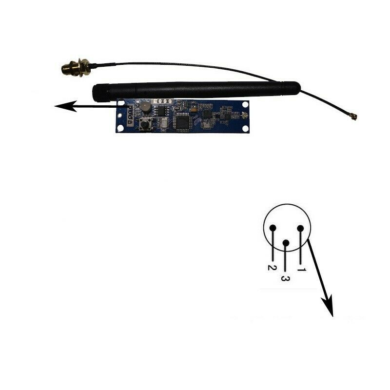 1pcs Wireless DMX512 transceiver / built-in lighting console Module