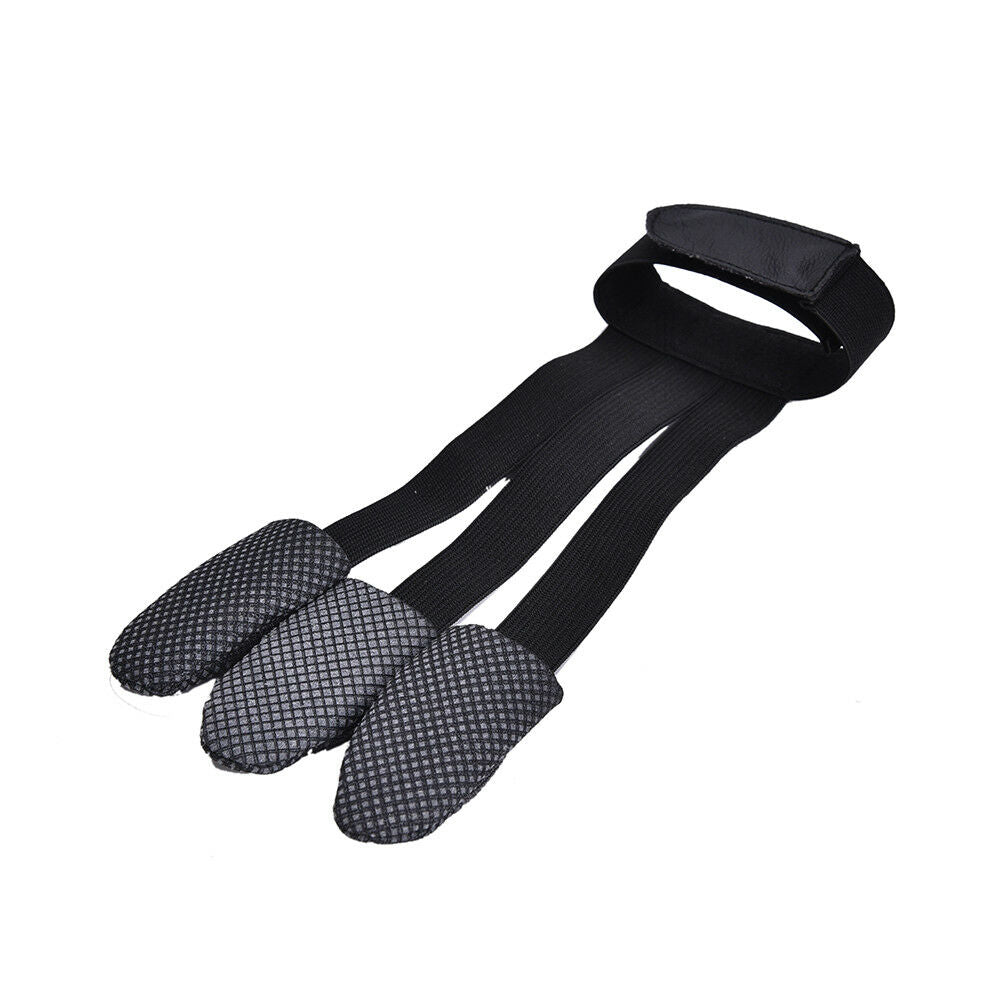 Archery Finger Protect Glove 3 Finger Pull Bow Arrow Shooting Gloves  FhJ.l8