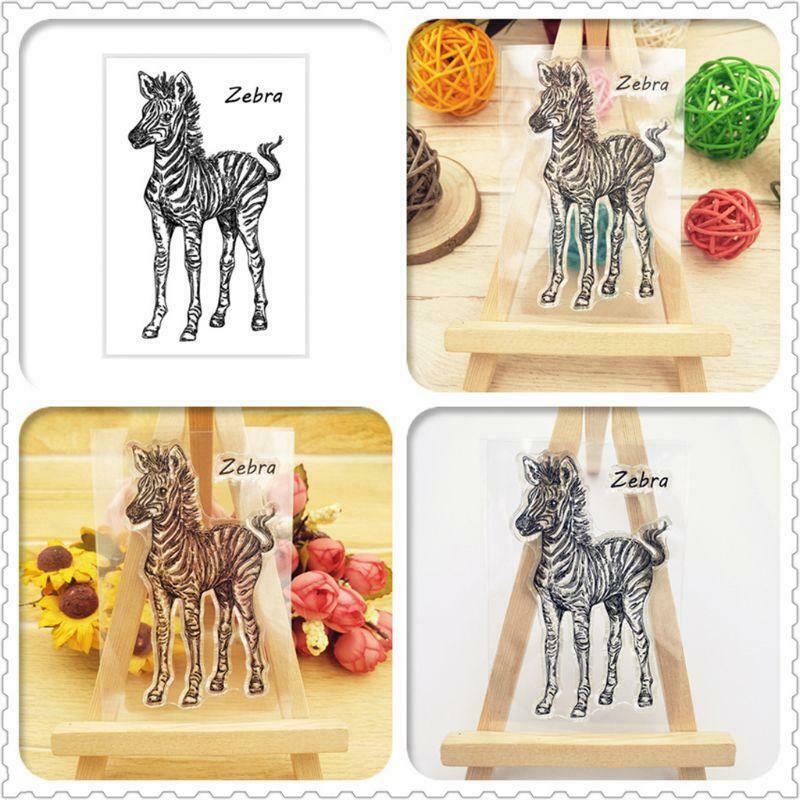 Zebra Silicone Clear Stamp Seal DIY Scrapbooking Embossing Album Cards Decor