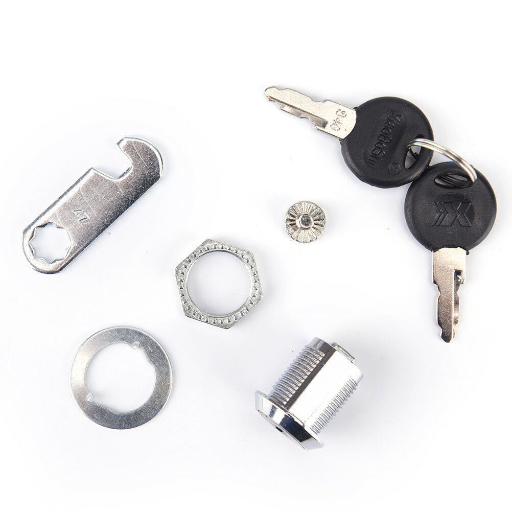 Tool Box Furniture Locking 19mm Dia Thread Cylinder Cam Lock with Key G*HWC Re