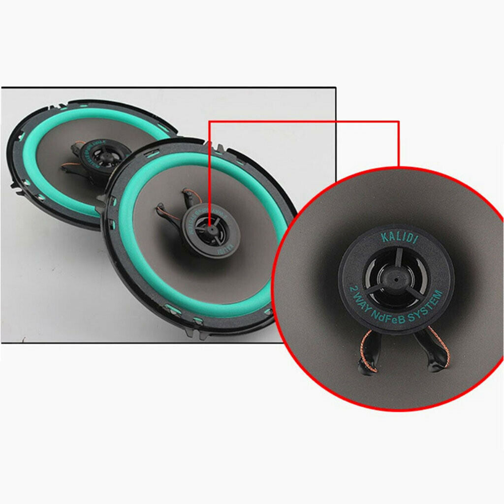 2x 5 Inch Car Coaxial Speaker Full Range Audio Speakers Replacement 100W