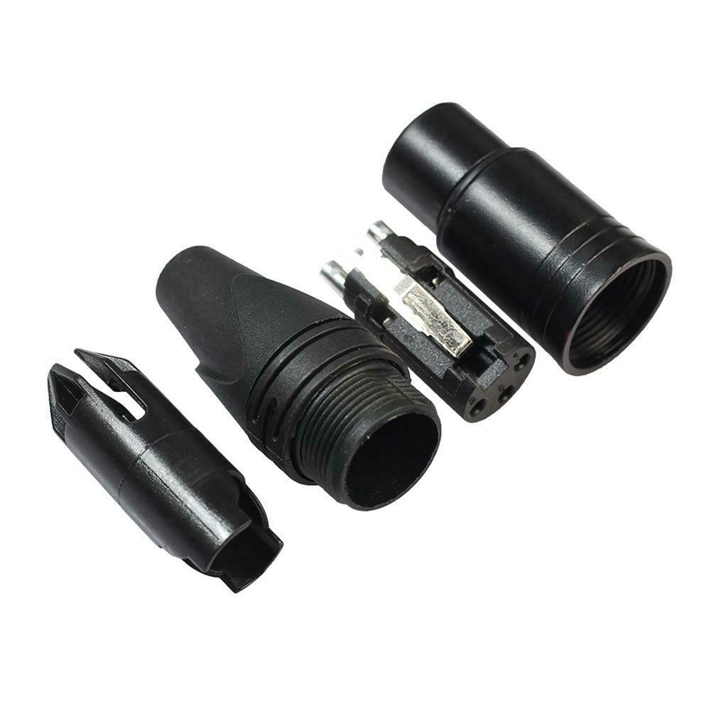 10pcs DIY Microphone XLR 3Pin Female Connector Cable Solder Plug Adapters @