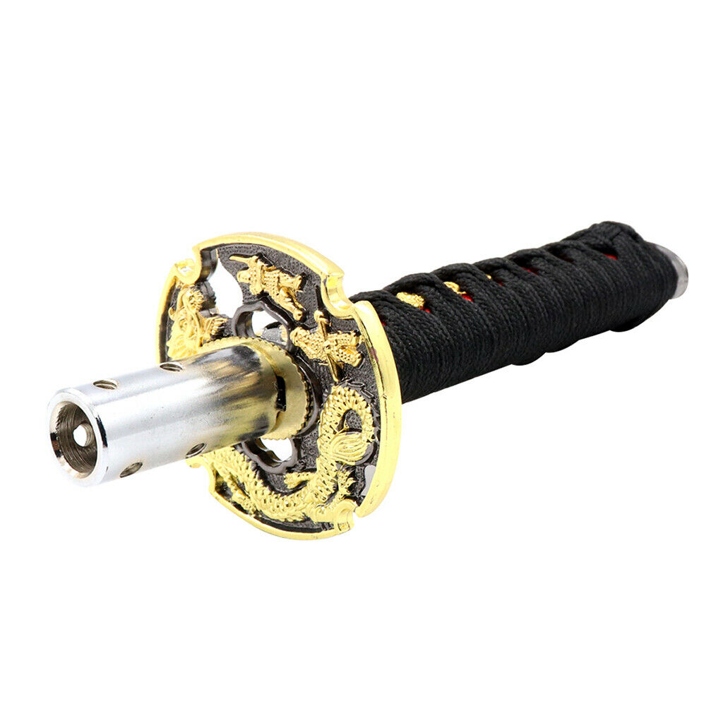 Car Gear Knob Automatic Manual Shifter Lever Head Samurai Sword 150mm Black
