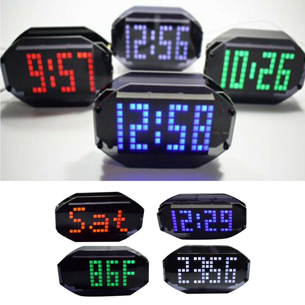 LED Alarm Clock Digital Desk Clock Precision Time Date Temperature Set Red