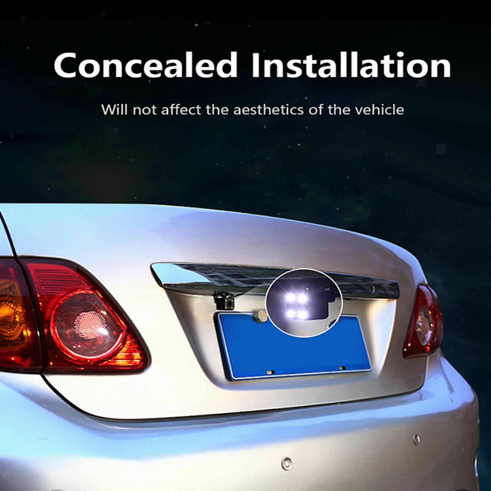 4LED Reverse Camera with LCD 5" Monitor Kit Waterproof Easy Installation