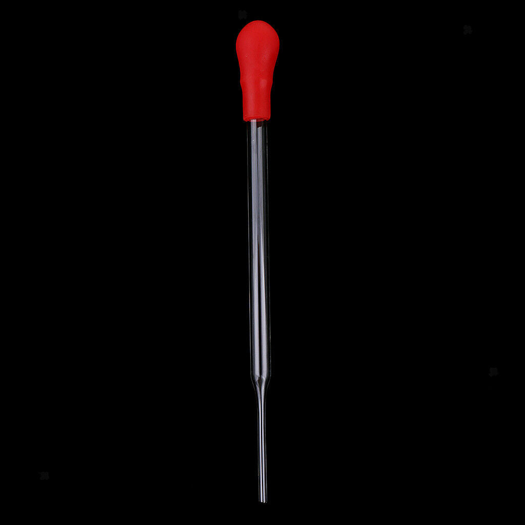 5 Pieces Clear Glass Pipette Pipet Dropper Dispensing Liquids Lab 14cm