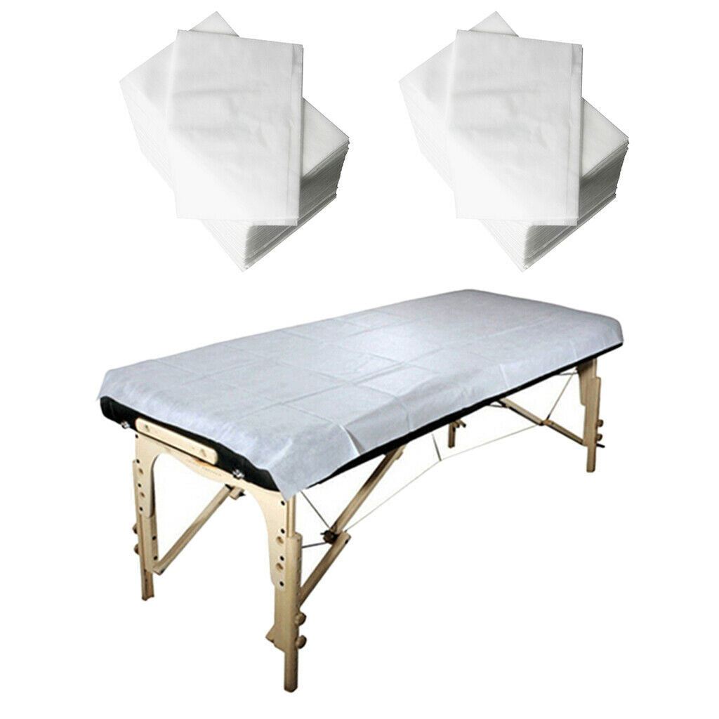Bulk 200pcs Non-Woven Bed Sheet Covers for Massage Spa Tattoo 80x180cm