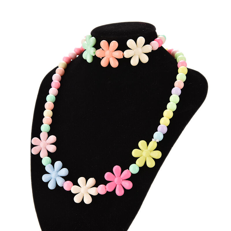 Baby Toddlers Necklace & Bracelet Flower Kids Gift Party Jewelry Baby EOBD
