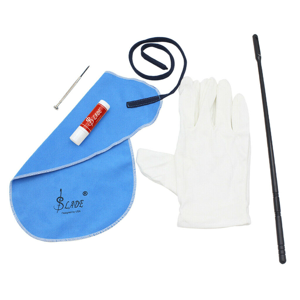 5-in-1 Sax Cleaning Care Kits Cleaning Cloth Cleaning Rod for Sax Accs Parts